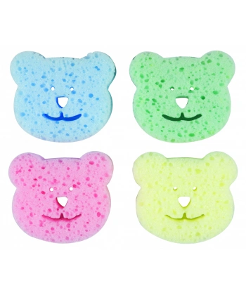 Bebedor Renkli Bebek Banyo Süngeri (4`Lü Paket)